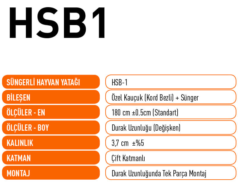 HSB1 teknik özellikleri